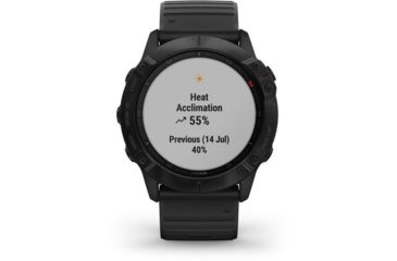 Image of Garmin Fenix 6X Pro Multisport GPS Smartwatch, Black w/Black Band, 010-02157-00