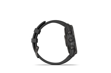 Image of Garmin Fenix 7 Sapphire Solar Watch, Carbon Gray DLC Titanium Case, Black Band, 010-02540-20