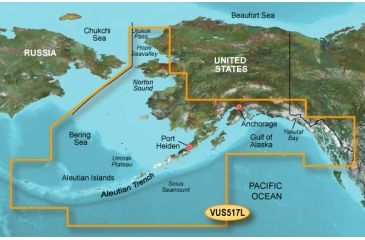 Image of Garmin On The Water GPS Cartography BlueChart g2 Vision: Alaska Large Map 010-C0887-00 w/ Free S&amp;H