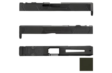 Image of Grey Ghost Precision Version 4 Pistol Slide w/ RMR-DP Pro Cut, Glock 17 Gen 5, 17-4 Stainless Steel, Olive Drab Cerakote, GGP-17-5-OC-OD-V4