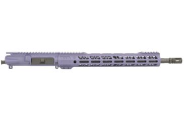 Grid Defense Complete Upper Receiver, 5.56mm, 16 inch, Carbine Length, 4150 M4 Barrel, 1-7 Twist, 14 inch M-LOK Rail, A2 Flash Hider, Tactical Grape, GD16E14GFR556GRP