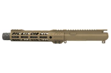 Grid Defense Complete Upper Receiver, 5.56mm, 7.5 inch, Pistol Length, 4150 M4 Barrel, 1-7 Twist, 9 inch Octagon M-LOK Rail, Dimpled Flash Can, Burnt Bronze, GD75GDR9FCAN556BB