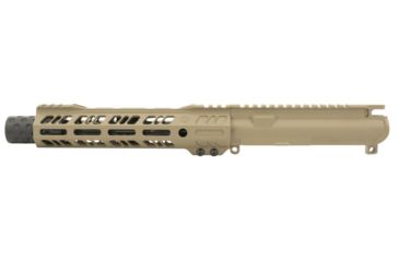 Grid Defense Complete Upper Receiver, 5.56mm, 7.5 inch, Pistol Length, 4150 M4 Barrel, 1-7 Twist, 9 inch Octagon M-LOK Rail, Dimpled Flash Can, Flat Dark Earth, GD75GDR9FCAN556FDE