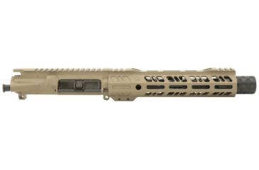 Grid Defense Complete Upper Receiver, 5.56mm, 7.5 inch, Pistol Length, 4150 M4 Barrel, 1-7 Twist, 9 inch Octagon M-LOK Rail, Dimpled Flash Can, Flat Dark Earth, GD75GDR9FCAN556FDE