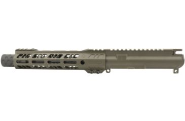 Grid Defense Complete Upper Receiver, 5.56mm, 7.5 inch, Pistol Length, 4150 M4 Barrel, 1-7 Twist, 9 inch Octagon M-LOK Rail, Dimpled Flash Can, OD Green, GD75GDR9FCAN556OD