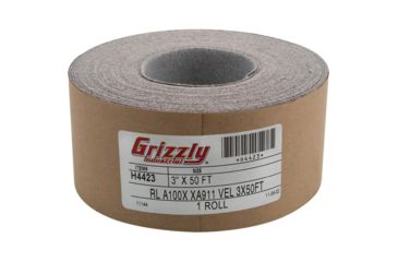 Image of Grizzly Industrial 3in. x 50' Sanding Roll A100 H&amp;L, H4423