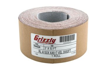Image of Grizzly Industrial 3in. x 50' Sanding Roll A150 H&amp;L, H4424