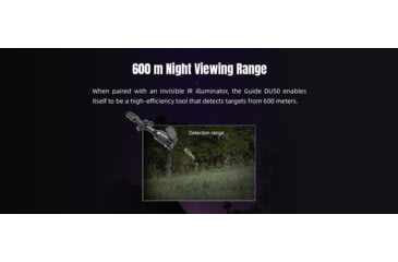 Image of Guide Sensmart DU Series DU50 3.1-8x50mm Night Vision Rifle Scope, 1920x1080, Black, DU50