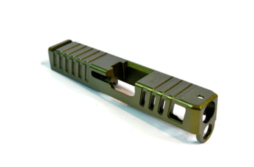 Image of Gun Cuts Juggernaut Slide for Glock 26, No Optic Cut, Leprechaun Gold, GC-G26-JUG-LGO-NO