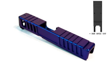Image of Gun Cuts Juggernaut Slide for Glock 26, Optic Cut, Arctic Laser Blue, GC-G26-JUG-ALS-RMR