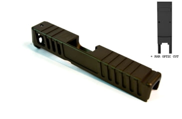 Image of Gun Cuts Juggernaut Slide for Glock 26, Optic Cut, Midnight Bronze, GC-G26-JUG-MBR-RMR