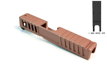 Image of Gun Cuts Juggernaut Slide for Glock 26, Optic Cut, Rose Gold, GC-G26-JUG-RGO-RMR