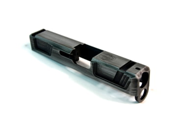 Image of Gun Cuts Raider Slide for Glock 26, No Optic Cut, Battleworn Silver, GC-G26-RAI-CSIBW-NO