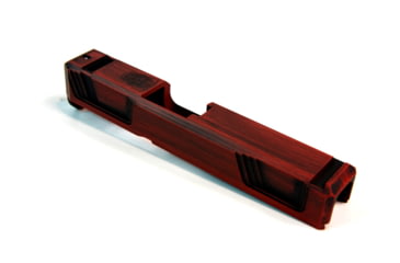 Image of Gun Cuts Raider Slide for Glock 26, No Optic Cut, Battleworn USMC Red, GC-G26-RAI-UREBW-NO