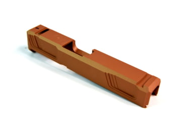 Image of Gun Cuts Raider Slide for Glock 26, No Optic Cut, Copper, GC-G26-RAI-COP-NO