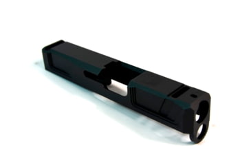 Image of Gun Cuts Raider Slide for Glock 26, No Optic Cut, Graphite Black, GC-G26-RAI-GBL-NO