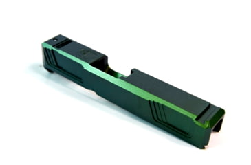 Image of Gun Cuts Raider Slide for Glock 26, No Optic Cut, Radioactive Green, GC-G26-RAI-RGR-NO