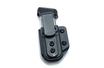 Hazmat Holster Works MC1 Single Mag Carrier, Ambidextrous, Springfield Armory Hellcat, 1.5 - 1.75in Belts, Kydex, Black, 10021
