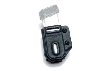 Hazmat Holster Works MC1 Single Mag Carrier, Ambidextrous, Springfield Armory Hellcat, 1.5 - 1.75in Belts, Kydex, Black, 10021