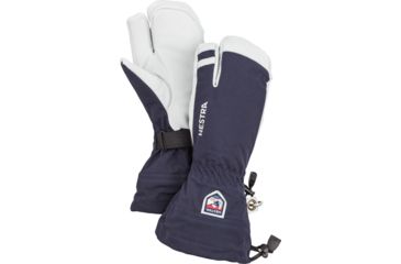 Image of Hestra Army Leather Heli Ski 3 Finger Glove - Unisex, Navy, 6, 30572-280-06