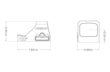 Image of Holosun Sub-compact HS407K-X2 Dot Red Dot Sight, 1x, 6 MOA, Black, HS407K-X2