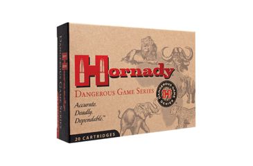 Hornady Dangerous Game .375 Ruger 300 Grain Dangerous Game eXpanding Bonded Centerfire Rifle Ammunition, 20