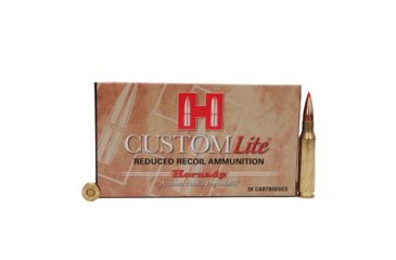 Hornady Custom Lite 7mm-08 Remington 120 Grain Super Shock Tip Centerfire Rifle Ammunition, 20, SBT