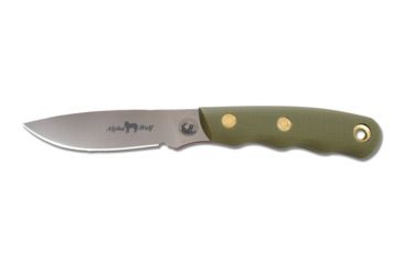 Image of Knives of Alaska Alpha Wolf S30V Knife, G-10 OD Handle, Olive Drab, 00349FG