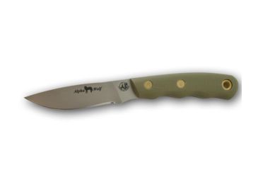 Image of Knives of Alaska Alpha Wolf S30V Knife, G-10 OD Handle, Olive Drab 00349FG