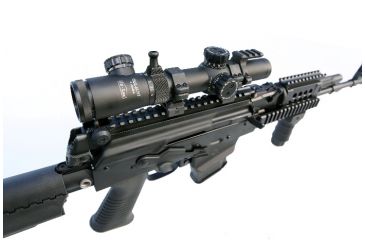 Image of Hi-Lux Optics CMR Illuminated Tactical Rifle Scope, 1-4x24mm, 30mm Tube, Second Focal Plane, Illuminated 122 Grain 7.62X39R Green BDC Reticle, Black, CMR-AK762