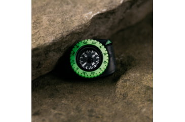Image of Marathon Clip-On Wrist Compass w/ Glow in The Dark Bezel, Black, 1 x 1.2 x .5 in, CO194005-BK