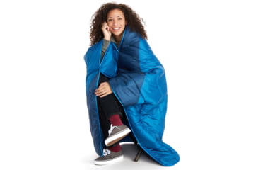 Image of Marmot Trestles Elite Eco Quilt Sleeping Bag, Estate Blue/Classic Blue, Left Zip, 32530-3569-LZ