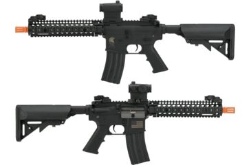 Image of Matrix Sportsline M4 RIS Airsoft AEG Rifle w/G2 Micro-Switch Gearbox, RIS 9in, Black, Large, ST-AEG-269-BK