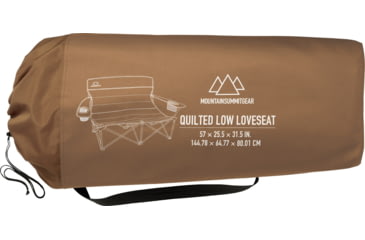 Image of Mountain Summit Gear Quilted Low Loveseat, Brown, MSG-QLSL/BRN
