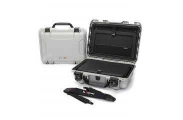 Image of Nanuk 923 Case with Laptop Kit and Strap, Silver, Medium, 923S-041SV-0A0