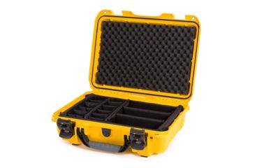Image of Nanuk 923 Hard Case w/ Padded Divider, Yellow, 923S-021YL-0A0