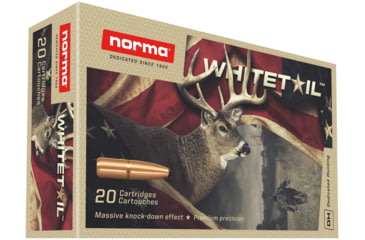 Norma Whitetail .300 Winchester Magnum 150gr Brass Cased Centerfire Rifle Ammunition, 20, PSP