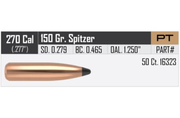 Image of Nosler Partition Rifle Bullet .270 Caliber 150gr, 50ct, 16323