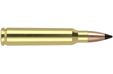 Image of Nosler Varmageddon .223 Remington 53 Grain Flat Base Tipped Brass Cased Centerfire Rifle Ammo, 20 Rounds, 65139