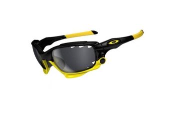 Image of Oakley Jawbone Single Vision Prescription Sunglasses - LiveStrong Polished Black Frame 04-211