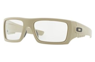 Image of Oakley DET CORD OO9253 Sunglasses 925317-61 - Desert Tan Frame, Clear Lenses