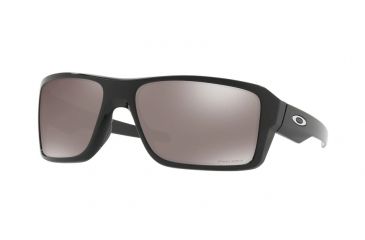 Image of Oakley DOUBLE EDGE OO9380 Sunglasses 938008-66 - Polished Black Frame, Prizm Black Polarized Lenses