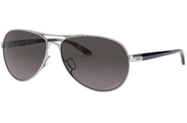 Image of Oakley Feedback Sunglasses - Women's, Polished Chrome, 59, OO4079-407940-59