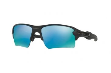 Image of Oakley Flak 2.0 XL Sunglasses 918858-59 - Matte Black Frame, Prizm Deep H2o Polarized Lenses