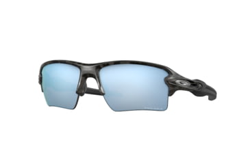 Image of Oakley OO9188 Flak 2.0 XL Sunglasses - Men's, Matte Black Camo Frame, Prizm Deep Water Polarized Lens, 59, OO9188-9188G3-59