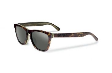 Image of Oakley Frogskins LX Mens Sunglasses, Tortoise Green Frame, Dark Grey Lens OO2043-07
