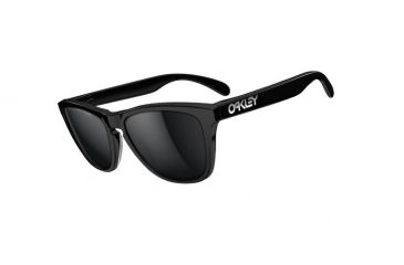 Image of Oakley Frogskins LX Mens Sunglasses Polished Black Frame, Black Iridium Polarized Lens OO2043-04
