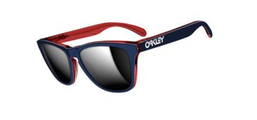 Image of Oakley Frogskins LX Mens Sunglasses Navy Frame, Chrome Iridium Lens OO2043-05