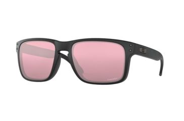 Image of Oakley Holbrook Sunglasses - Men's, Matte Black Frame, Prizm Dark Golf Lenses, OO9102-9102K0-55