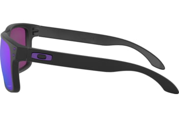 Image of Oakley Holbrook Sunglasses - Men's, Matte Black Frame, Prizm Violet Lenses, OO9102-9102K6-55